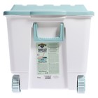 Ящик для хранения игрушек на колесах «Горы», с декором, 68.5×39.5×38.5 см, светло - голубой - Фото 8