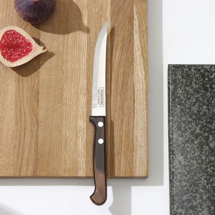 Нож кухонный для мяса Tramontina Polywood, лезвие 12,5 см - Фото 1