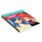 Скетчбук А6+ 40 листов "Девочки", обложка картон, твёрдая подложка, матовая ламинация, выборочный лак, блок 100 г/м2 - фото 24302447