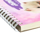 Скетчбук А6+ 40 листов "Котёнок и мышонок", обложка картон, твёрдая подложка, матовая ламинация, выборочный лак, блок 100 г/м2 - фото 24253014