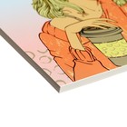 Скетчбук А5 48 листов "Девушка с кофе", КБС, обложка картон, блок офсет 70 г/м2 - фото 25497011