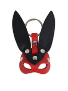 Брелок кожаный для автомобильного ключа, маска - заяц, натуральная кожа 9710409 - Фото 1