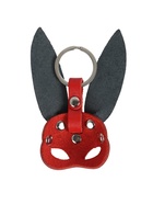 Брелок кожаный для автомобильного ключа, маска - заяц, натуральная кожа 9710409 - Фото 6
