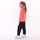 Джемпер для девочки флисовый, цвет персиковый, рост 98-104 см - Фото 3