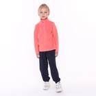 Джемпер для девочки флисовый, цвет персиковый, рост 98-104 см - Фото 5