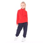 Джемпер детский флисовый, цвет красный, рост 98-104 см - Фото 3