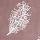 Постельное бельё Экономь и Я 2 сп Feathers 175х215см, 180х215см, 70х70см-2 шт, полисатин, 80 г/м² - фото 25427577