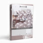Постельное бельё Экономь и Я 2 сп Feathers 175х215см, 180х215см, 70х70см-2 шт, полисатин, 80 г/м² - фото 25427579