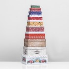 Набор коробок подарочных 10 в 1 «Чудесного Нового года», 30×19×11.5 - 11×6×4 см - Фото 3