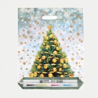 Пакет "Зимний сон", полиэтиленовый с вырубной ручкой, 38х47 см, 60 мкм (50 шт) - фото 809226749