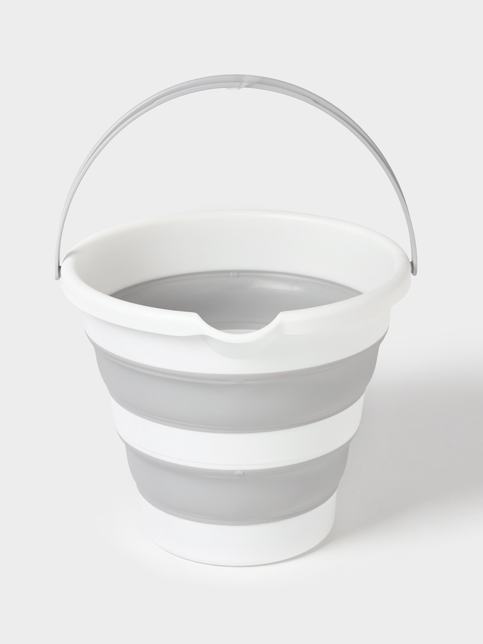 Ведро складное «Флекс», 10 л, 32×34×26 см, смоки - Фото 1