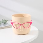 Кашпо для цветов со вставкой «Мари», 650 мл, d=11.5 см, h=10.5 см, бежевое - Фото 3