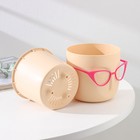 Кашпо для цветов со вставкой «Мари», 650 мл, d=11.5 см, h=10.5 см, бежевое - Фото 4