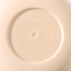 Кашпо для цветов со вставкой «Мари», 650 мл, d=11.5 см, h=10.5 см, бежевое - Фото 5