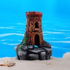 Декор для аквариума "Башня", керамический, 15 x 11 x 17 см - фото 319763153