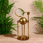 Сувенир "Глобус" с компасом и лупой, высота 23,5 см - фото 319763284