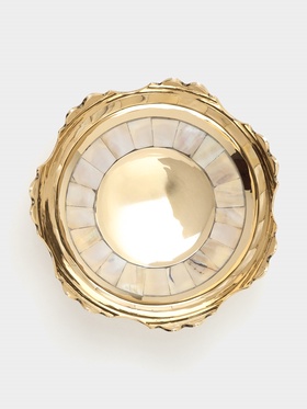 Чаша «Краун», 12×12×4.5 см, латунь, перламутр