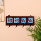 Вешалка «Караван», верблюды, 22×4×12 см, 4 крючка, дерево, МИКС - Фото 4