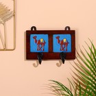 Вешалка настенная «Верблюды», 12×4×10 см, 2 крючка, дерево, МИКС - Фото 4