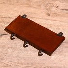 Вешалка настенная «Птички», дерево, 5.5×29×16.5 см, 3 крючка, МИКС - Фото 6