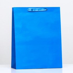 Пакет ламинированный «Синий», 31 х 40 х 14 см
