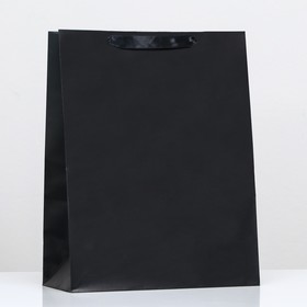 Пакет ламинированный «Чёрный», 31 х 40 х 14 см