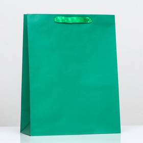 Пакет ламинированный «Зелёный», 31 х 40 х 14 см