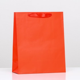 Пакет ламинированный «Красный», 26 х 32 х 12 см