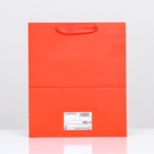 Пакет подарочный ламинированный «Красный», 23×27×11.5 см - Фото 2