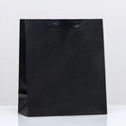 Пакет ламинированный «Чёрный», 23 х 27 х 11,5 см - фото 319681254