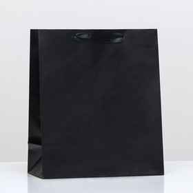 Пакет ламинированный «Чёрный», 23 х 27 х 11,5 см