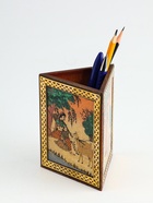 Подставка под карандаши «Индия», 9×9×11.5 см, дерево шишам, МИКС - Фото 5