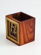 Подставка под карандаши «Индия», 9×9×11.5 см, дерево шишам, МИКС - Фото 7