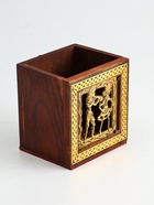 Подставка под карандаши «Индия», 9×9×11.5 см, дерево шишам, МИКС - Фото 9