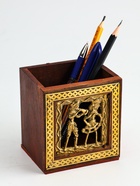 Подставка под карандаши «Индия», 9×9×11.5 см, дерево шишам, МИКС - Фото 10