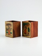 Подставка под карандаши «Индия», 9×9×11.5 см, дерево шишам, МИКС - Фото 15