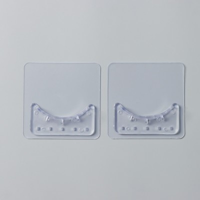 Держатели для карниза Доляна, 2 шт., самоклеящиеся, прозрачные