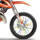 Декоративные накладки на спицы мотоцикла, 23×0,5 см, оранжевый, набор 72 шт - Фото 2