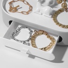 Подставка универсальная «Олень», овальная подставка, 25×12.5×26 см, серо-белая - Фото 2