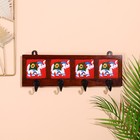 Вешалка «Караван. Слоны», 22×4×12 см, 4 крючка, дерево, МИКС - Фото 6