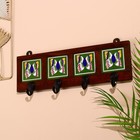 Вешалка «Караван. Бабочки», 22×4×12 см, дерево, 4 крючка, МИКС - Фото 2