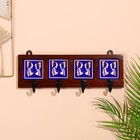 Вешалка «Караван. Бабочки», 22×4×12 см, дерево, 4 крючка, МИКС - Фото 4