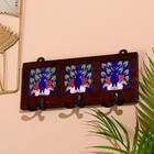 Вешалка «Жар птица», 17×4×12 см, дерево, 3 крючка - Фото 2