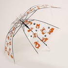 Зонт детский «Корги» полуавтомат, прозрачный, d=90см - фото 7163441