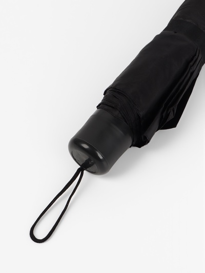 Зонт механический, Dark afternoon, 3 сложения, 8 спиц, R=48/55 см, D = 96 см, чёрный