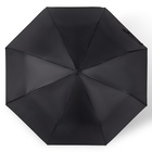 Зонт механический, «Dark afternoon», 3 сложения, 8 спиц, R = 48/55 см, D = 110 см, цвет чёрный - фото 10909475