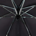Зонт механический, «Dark afternoon», 3 сложения, 8 спиц, R = 48 см, цвет чёрный - Фото 6