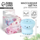 Щёточка для умывания новогодняя «Счастье», 5,5 х 5,5 см. - Фото 1