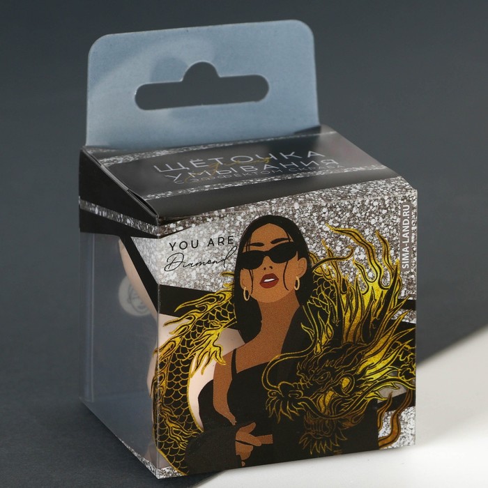 Массажер-щёточка для умывания «Девушка», 5,5 х 5,5 см 37894