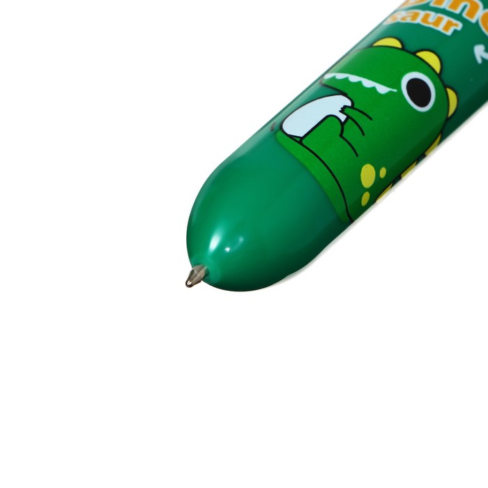 Ручка шариковая автоматическая 10-ти цветная, стержень 0,7мм, Дино МИКС